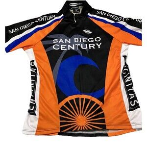 Suarez Cycling Jersey Women's XL Multicolor Short Sleeve 3/4 Zipper Back Pockets